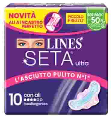 LINES SETA ULTRA ASSORBENTI ALI DWCT 10 PEZZI