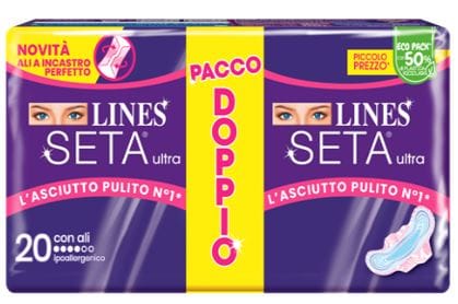 Lines Seta Ultra Assorbenti Ali Vp 20 Pezzi