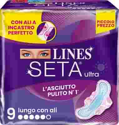 LINES SETA ULTRA ASSORBENTI LUNGO ALI DWCT 9 PEZZI