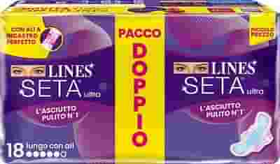 LINES SETA ULTRA ASSORBENTI LUNGO VP DWCT 18 PEZZI