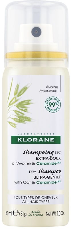 KLORANE SHAMPOO SECCO EXTRA DELICATO AVENA&CERAMIDE TUTTI I TIPI DI CAPELLI SPRAY 50 ML
