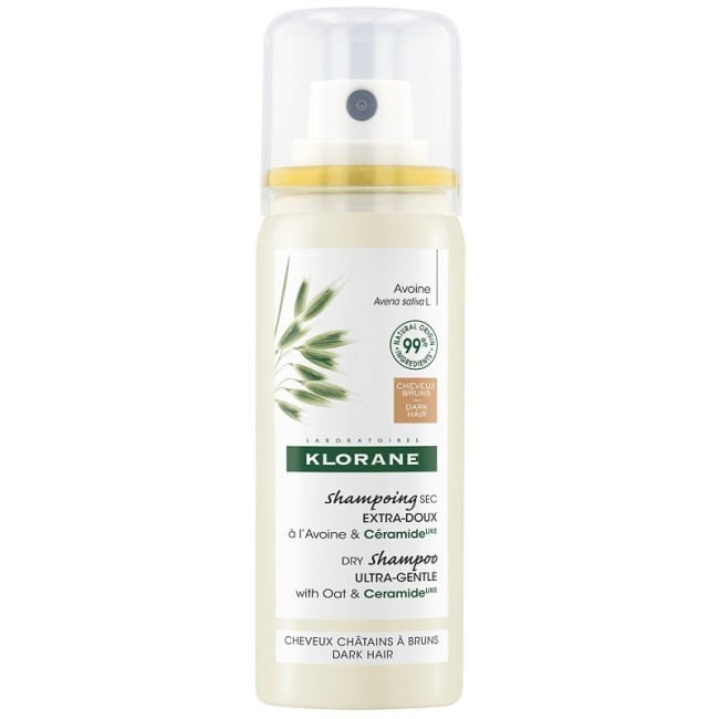 KLORANE SHAMPOO SECCO EXTRA DELICATO AVENA&CERAMIDE CAPELLI SCURI 50 ML