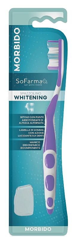 Spazzolino Whitening Setole Morbide Sofarmapiu'