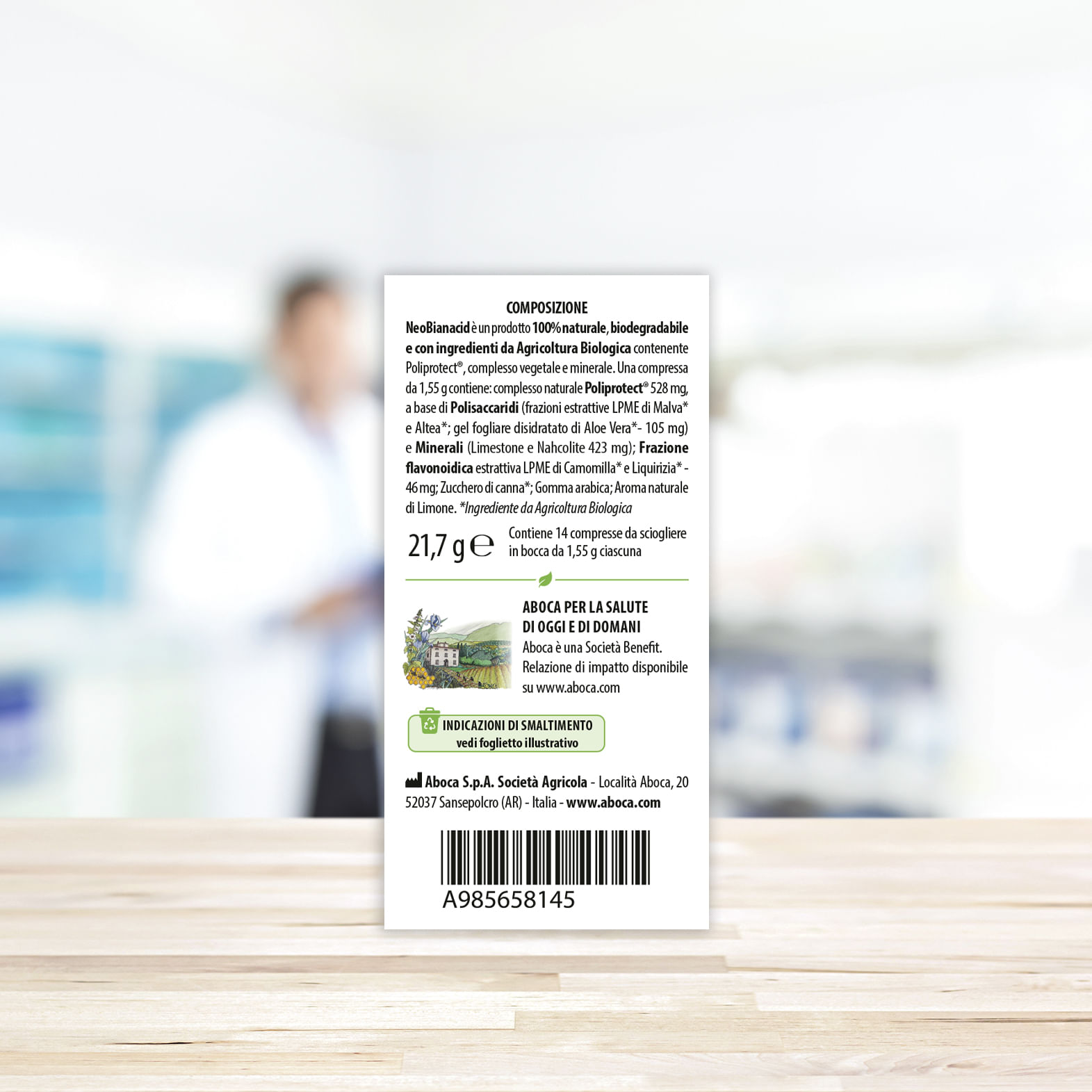 NEOBIANACID 14 COMPRESSE LIMONE