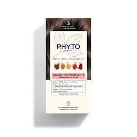 Color Kit 5 Castano Chiaro Latte Rivelatore 50 Ml + Crema Colorante 50 Ml + Maschera Protettiva Colore 12 Ml + Guanti