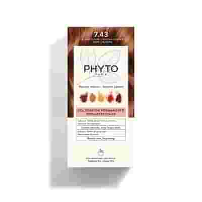 COLOR KIT 7,43 BIONDO RAMATO DORATO LATTE RIVELATORE 50 ML + CREMA COLORANTE 50 ML + MASCHERA PROTETTIVA COLORE 12 ML + GUANTI