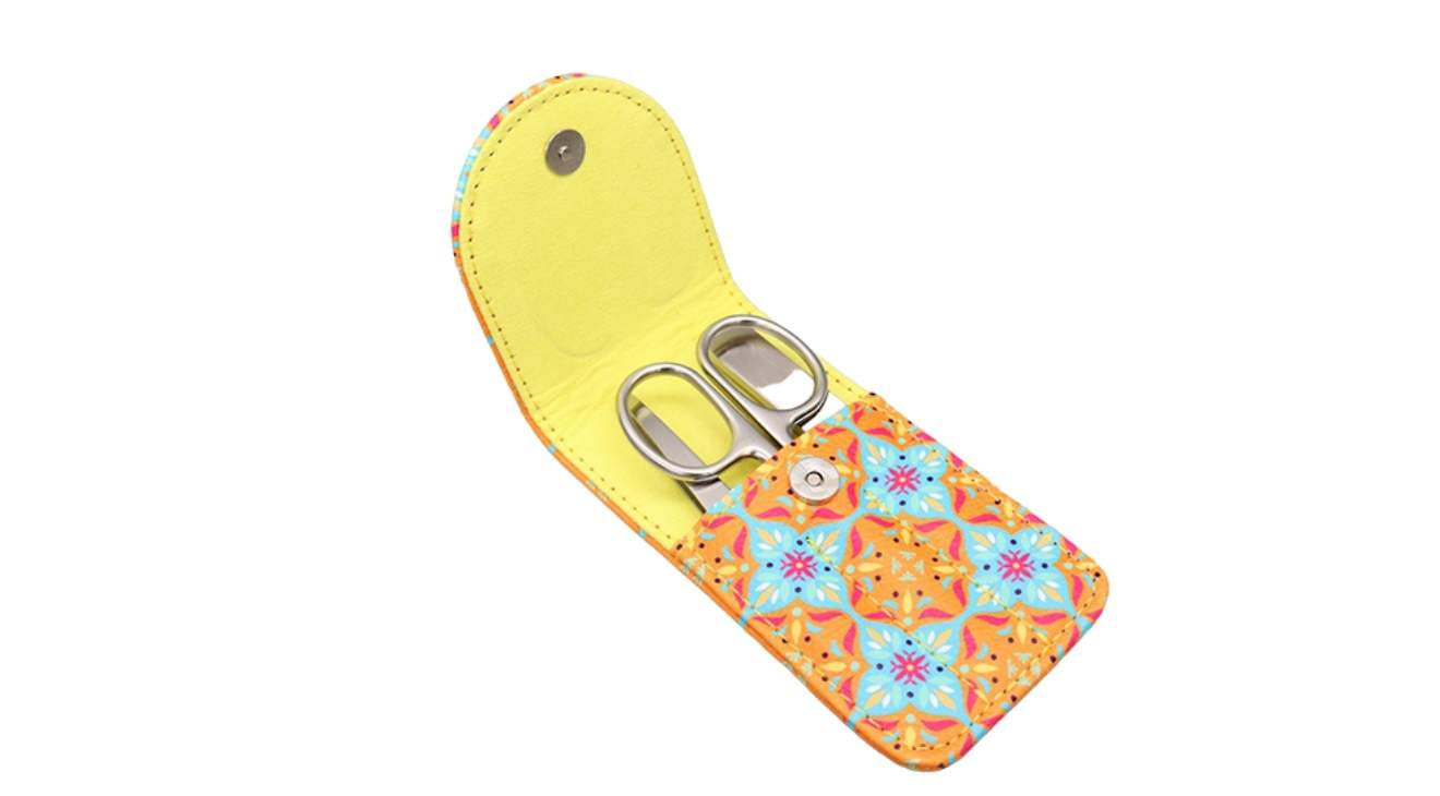 COLORS KIT MANICURE ORANGE SUMMER 1 FORBICE + 1 LIMA + 1 PINZETTA