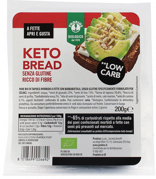 Probios Keto Bread Senza Glutine 200 G