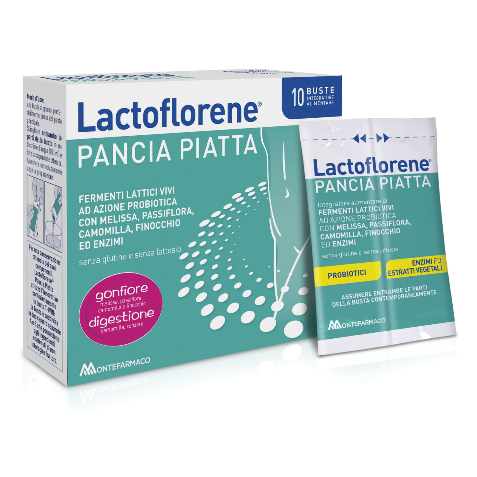 LACTOFLORENE PANCIA PIATTA 10 BUSTINE