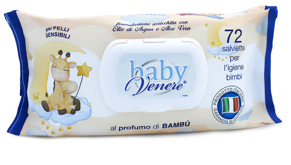 VENERE SALVIETTINE BABY BAMBU' 72 PEZZI