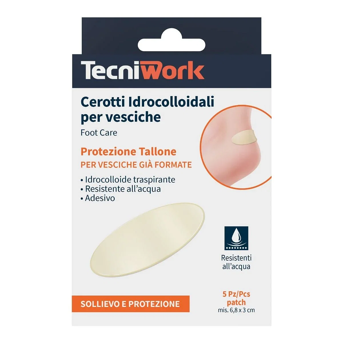 Tecniwork  Cerotti Idrocolloidali Per Vesciche 5 Pezzi