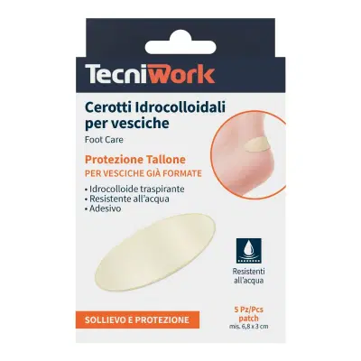 TECNIWORK CEROTTI IDROCOLLOIDALI PER VESCICHE 5 PEZZI TECNIWORK CEROTTI IDROCOLLOIDALI PER VESCICHE 5 PEZZI
