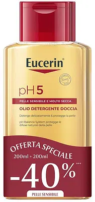EUCERIN BIPACCO PH5 OLIO DETERGENTE 200 ML + 200 ML EUCERIN BIPACCO PH5 OLIO DETERGENTE 200 ML + 200 ML