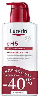 EUCERIN BIPACCO PH5 FLUIDO DETERGENTE 400 ML + 400 ML EUCERIN BIPACCO PH5 FLUIDO DETERGENTE 400 ML + 400 ML