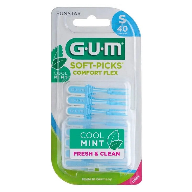 Gum Soft Pick Comfort Flex Cool Mint Small Scovolini 40 Pezzi