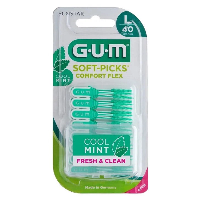 Gum Soft Pick Comfort Flex Cool Mint Large Scovolini 40 Pezzi