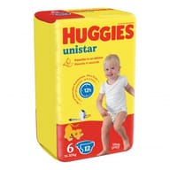 HUGGIES UNISTAR BASE 6 PANNOLINO 6 CONFEZIONI DA 12 PEZZI