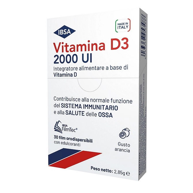 Vitamina D3 Ibsa 2000 Ui 30 Film Orodispersibili