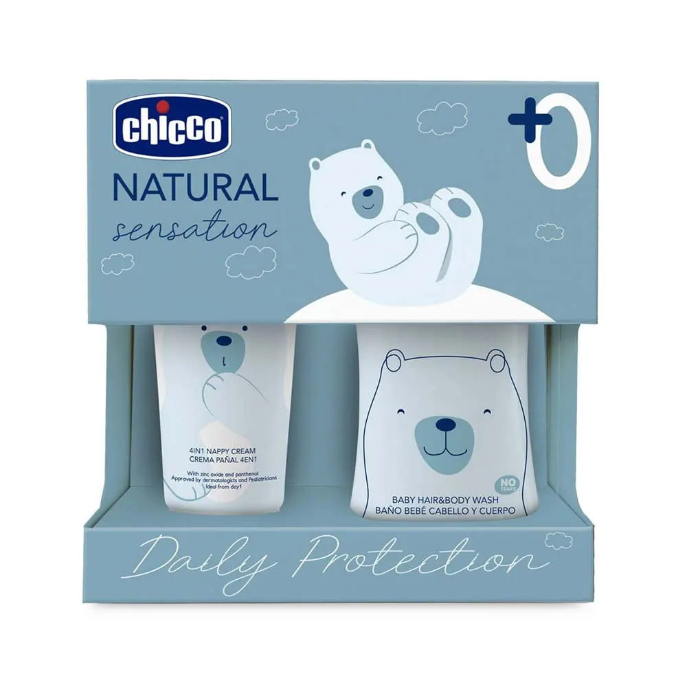 Chicco Natural Sensation Set Bagnoshampoo+Pasta Lenitiva