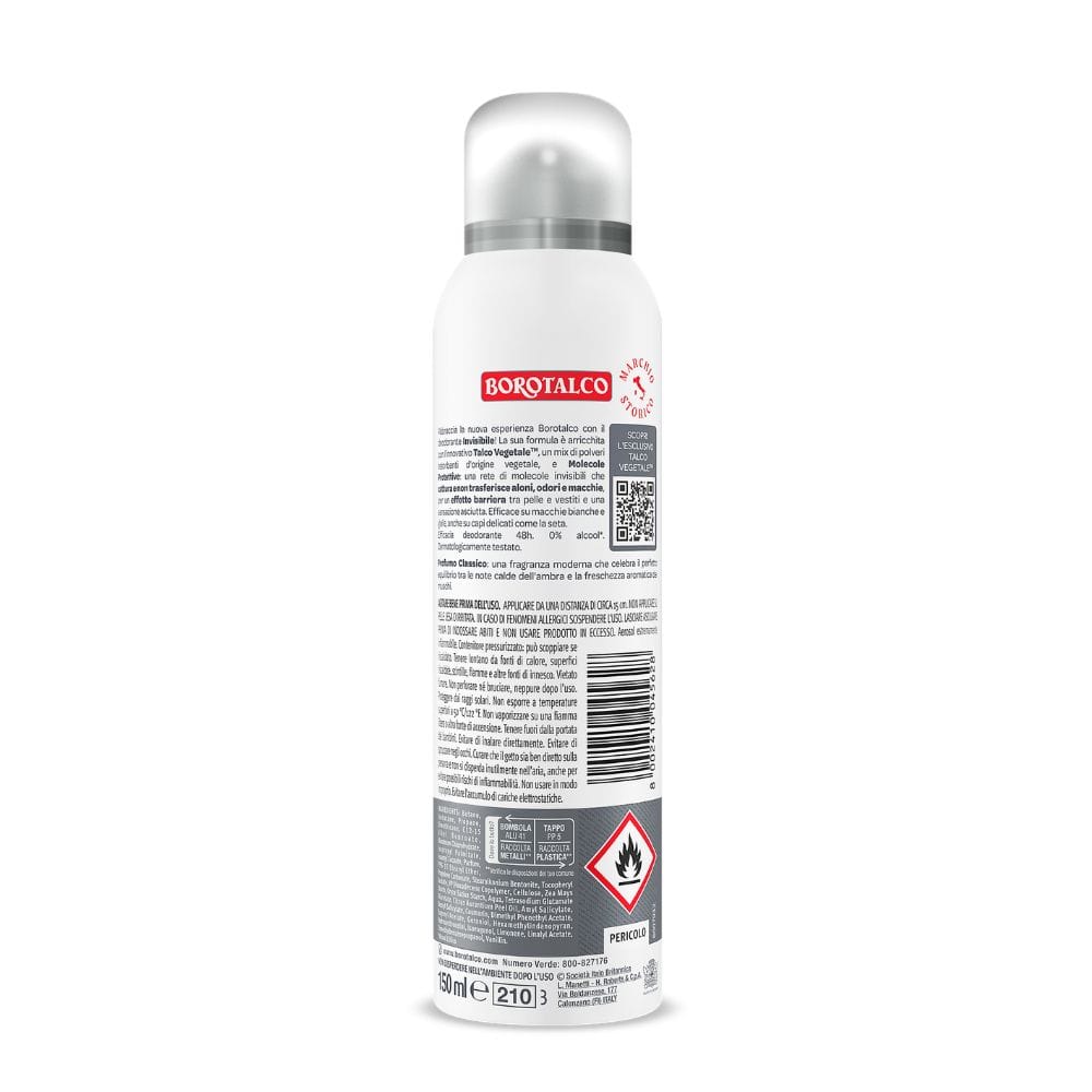 BOROTALCO DEO SPRAY INVISIBILE GRIGIO 150 ML