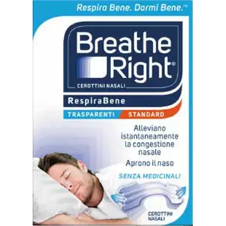 Cerotti Nasali Breathe Right Trasparenti 10 Pezzi