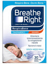 CEROTTI NASALI BREATHE RIGHT TRASPARENTI GRANDI 30 PEZZI