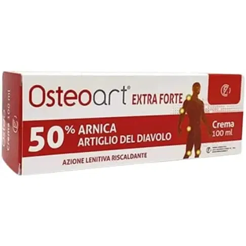 OSTEOART EXTRA FORTE 50% ARNICA E ARTIGLIO DEL DIAVOLO CREMA 100 ML AZIONE LENITIVA NUOVA FORMULA