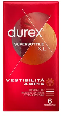 PROFILATTICO DUREX SUPERSOTTILE XL 6 PEZZI PROFILATTICO DUREX SUPERSOTTILE XL 6 PEZZI