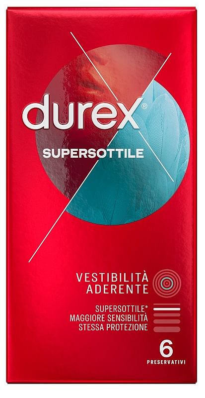 Profilattico Durex Supersottile Close Fit 6 Pezzi