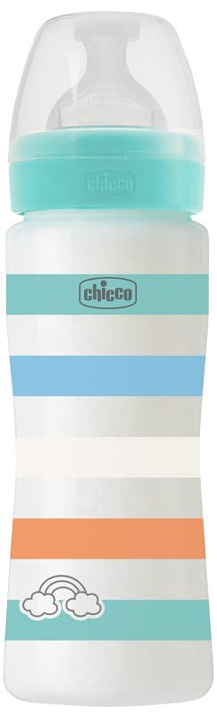 Chicco Biberon Wb Pp Azzurro Da 330 Ml Vel Silicone