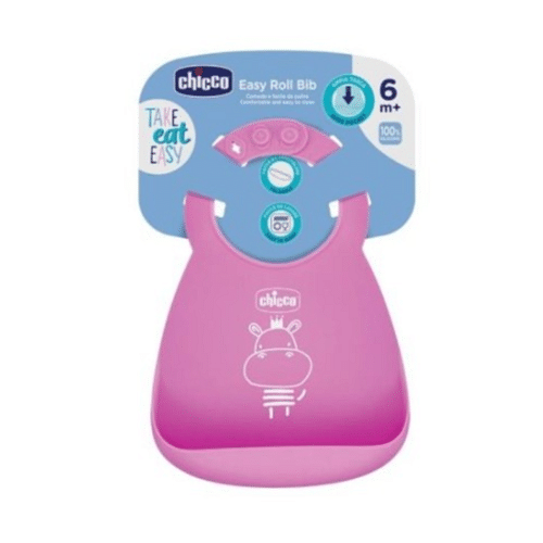 Chicco Bavaglia Silicone Rosa