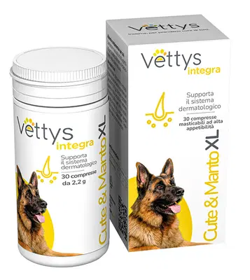 VETTYS INTEGRA CUTE & MANTO XL CANE 30 COMPRESSE VETTYS INTEGRA CUTE & MANTO XL CANE 30 COMPRESSE