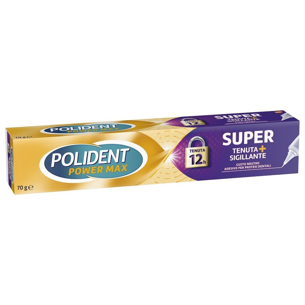 CREMA ADESIVA PROTESI DENTALI POLIDENT POWER MAX SUPER TENUTA+COMFORT 70 G