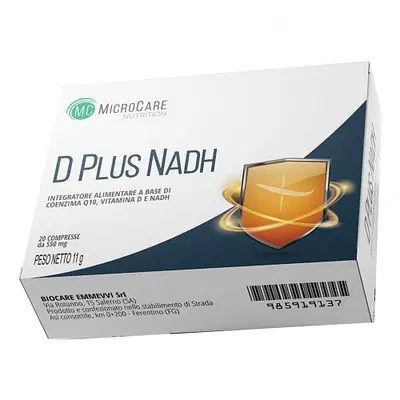 MICROCARE NUTRITION D PLUS NADH 20 COMPRESSE MICROCARE NUTRITION D PLUS NADH 20 COMPRESSE