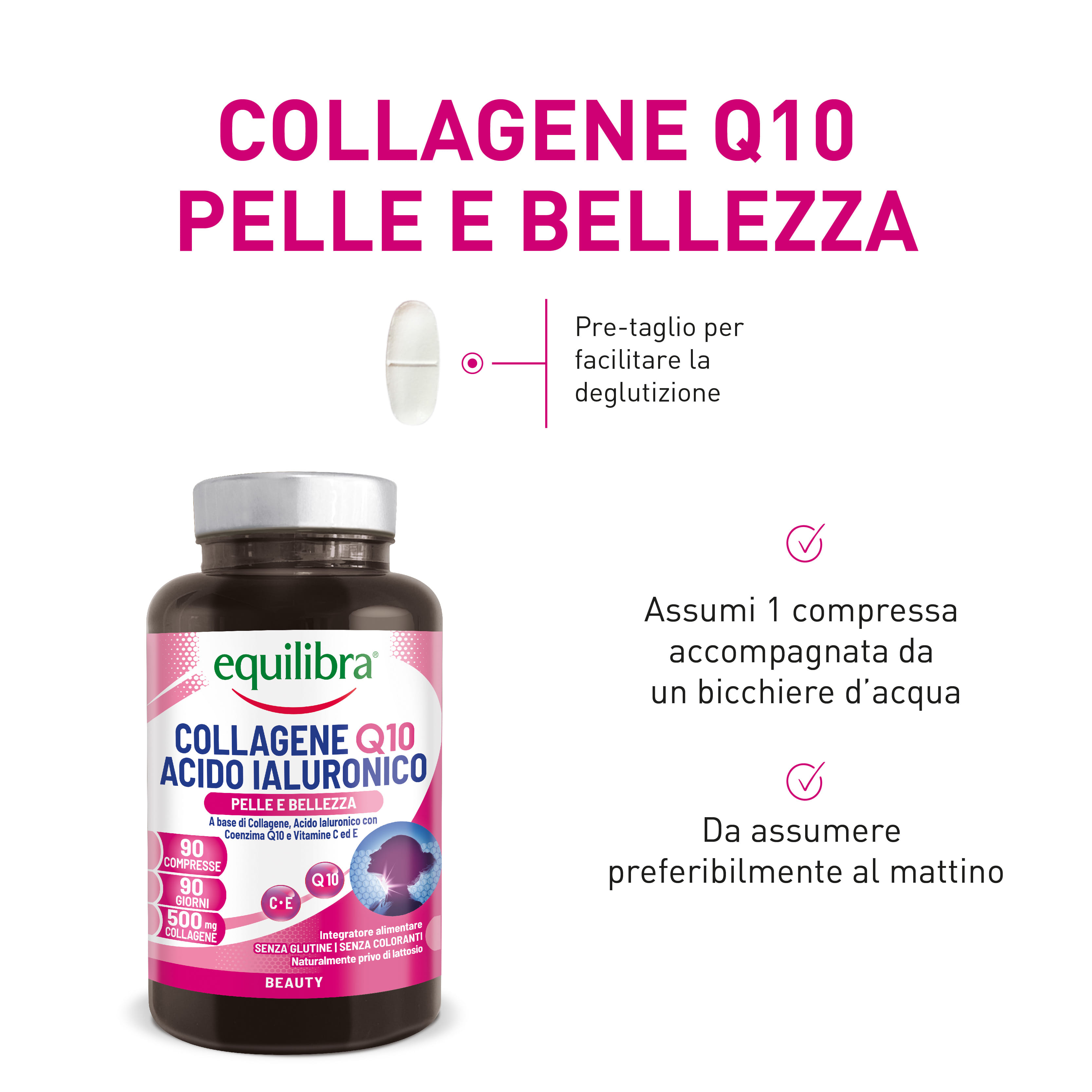 COLLAGENE Q10 ACIDO IALURONICO 90 COMPRESSE