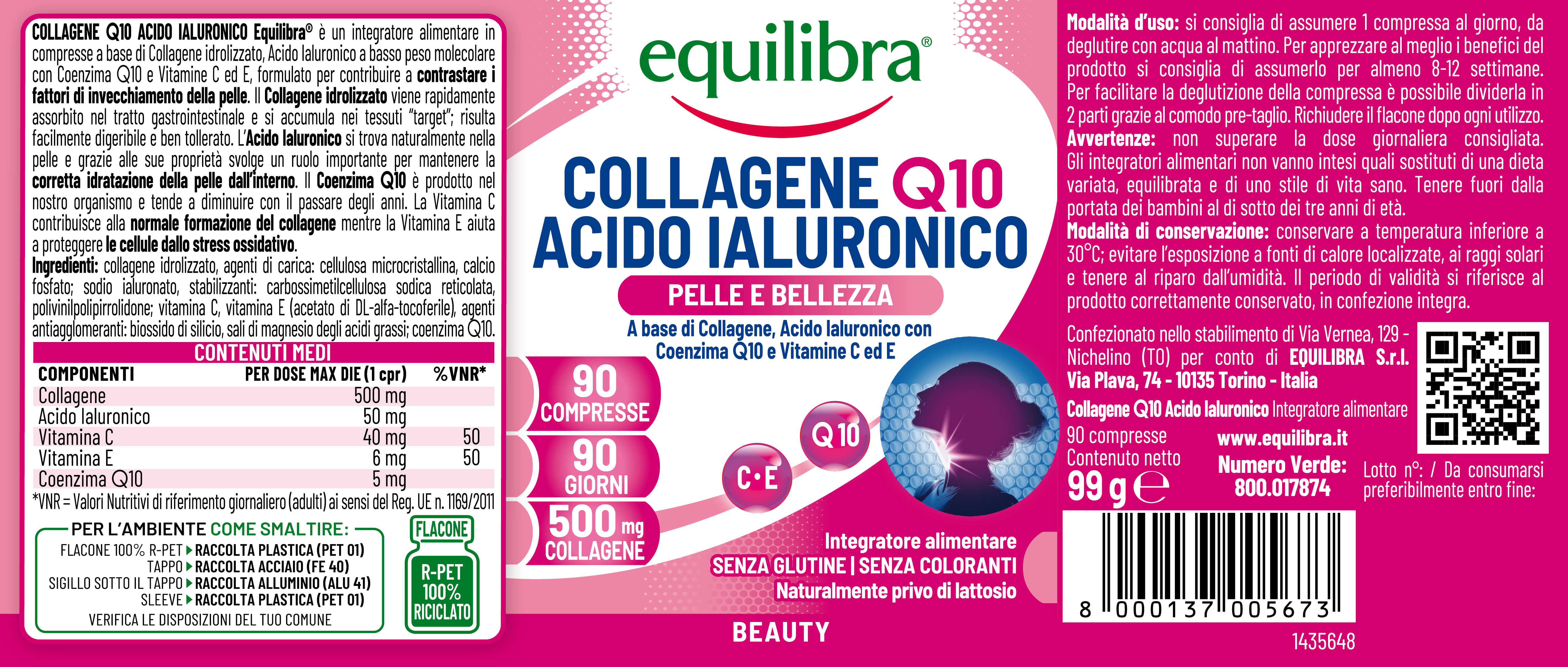 COLLAGENE Q10 ACIDO IALURONICO 90 COMPRESSE