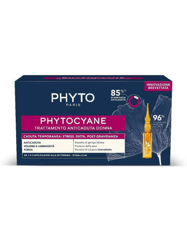 Kit Phytocyane Donna Temporanea Siero 12 Fiale 5 Ml + Shampoo 100 Ml