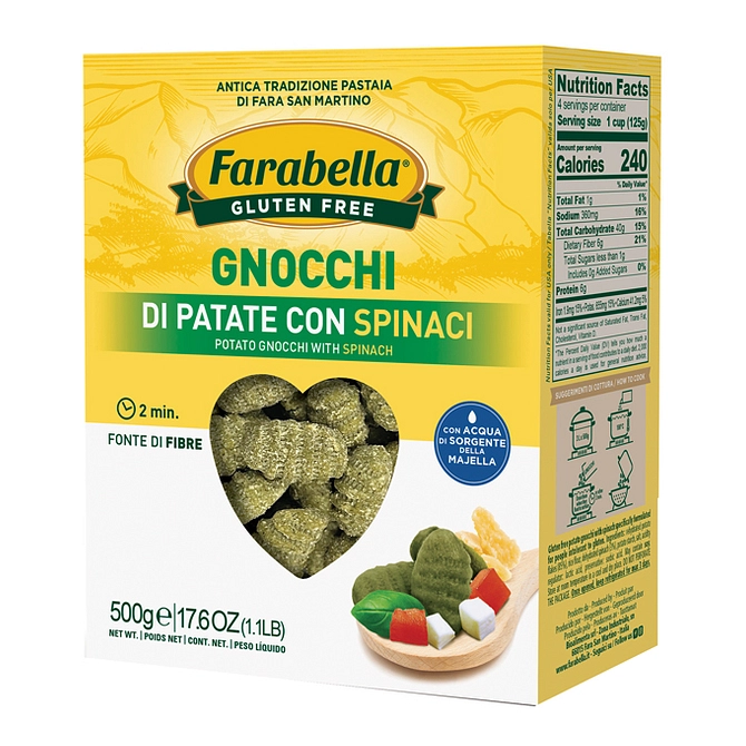 Farabella Gnocchi Di Patate Con Spinaci 500 G