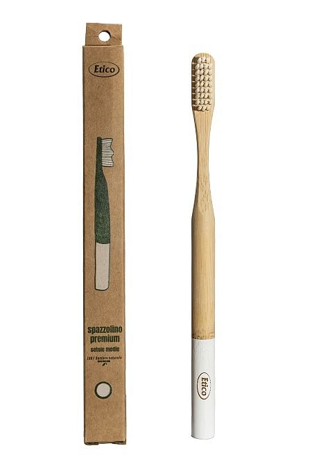 Etico Spazzolino Adulto Premium Bambu Bianco