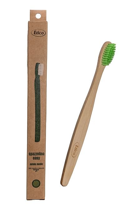 Etico Spazzolino Adulto Easy Basic Bambu Verde Chiaro