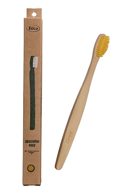 Etico Spazzolino Adulto Easy Basic Bambu Giallo