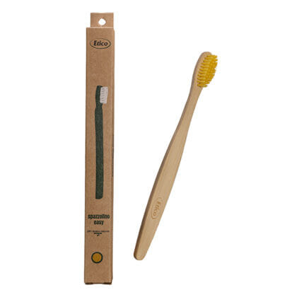 ETICO SPAZZOLINO ADULTO EASY BASIC BAMBU GIALLO
