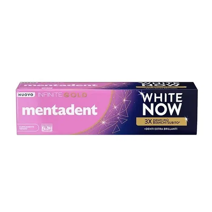 Mentadent Dentifricio White Now Infinite Gold 75 Ml