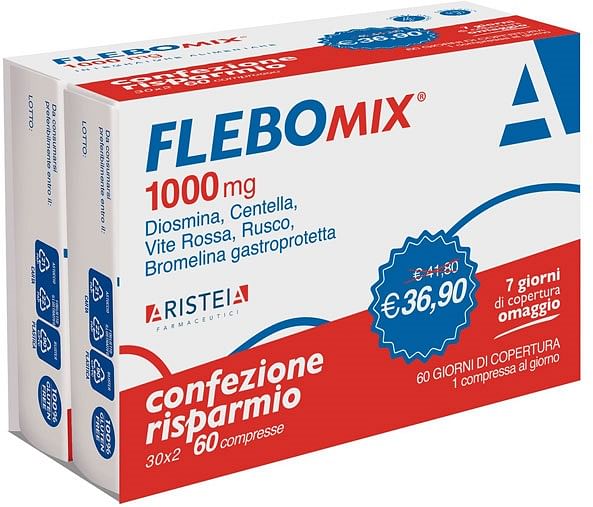 Flebomix 1000 Mg 60 Compresse Bi Pack