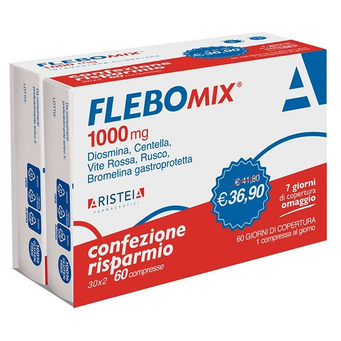 Flebomix 1000 Mg Bi Pack 60 Compresse