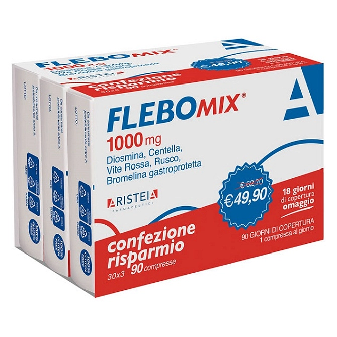 Flebomix 1000 Mg Tri Pack 90 Compresse