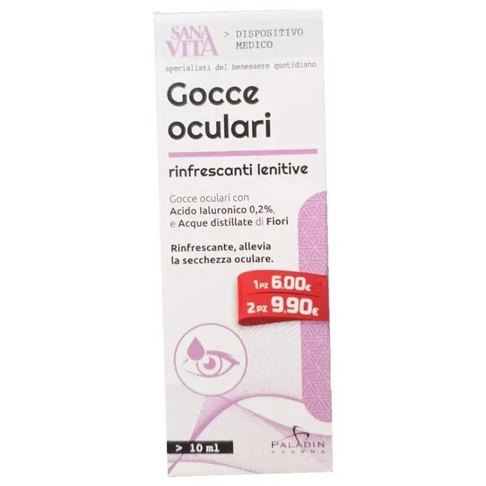 Gocce Oculari Lenitive Rinfrescanti Sanavita 10 Ml