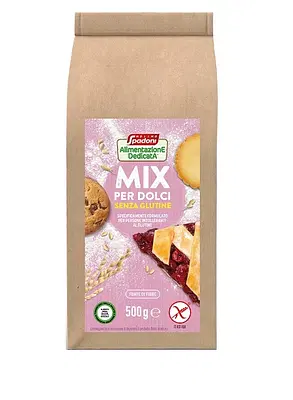 ALIMENTAZIONE DEDICATA MIX DOLCI SENZA GLUTINE 500 G ALIMENTAZIONE DEDICATA MIX DOLCI SENZA GLUTINE 500 G