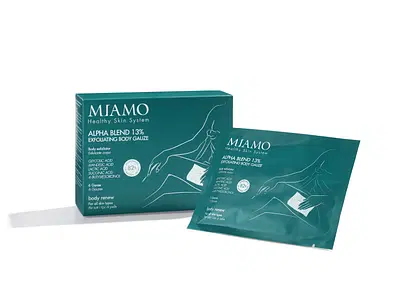 MIAMO BODY RENEW ALPHA BLEND 13% EXFOLIATING BODY GAUZE INBEVUTE 6 BUSTE MIAMO BODY RENEW ALPHA BLEND 13% EXFOLIATING BODY GAUZE INBEVUTE 6 BUSTE
