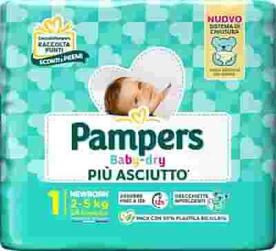 PAMPERS BABY DRY PANNOLINO NEWBORN 24 PEZZI